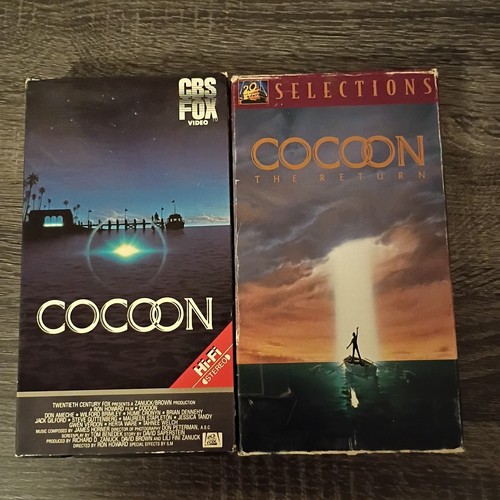 Cocoon and vhs tape lot - 1, 2